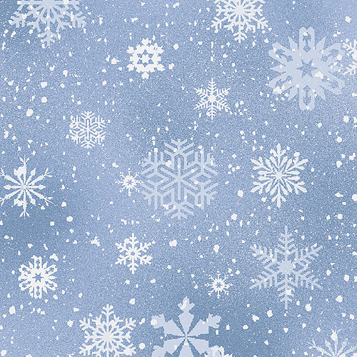Landscape Medley - Flurry Snowflakes - Powder Blue