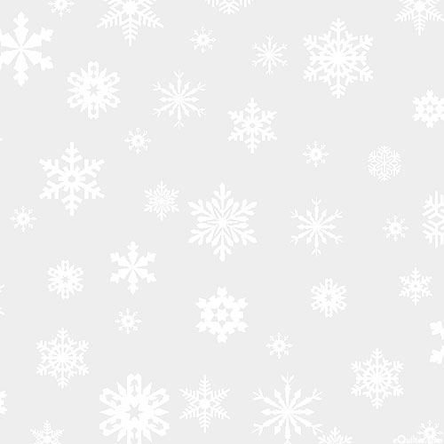 Landscape Medley - Snowflake Fall - White on White