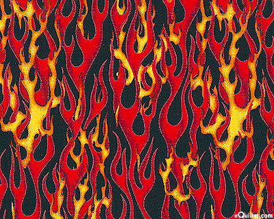 In Motion - Fiery Flames - Scarlet Red