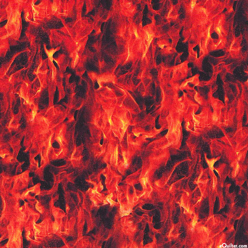 Under Fire - Intense Flames - Campfire Red
