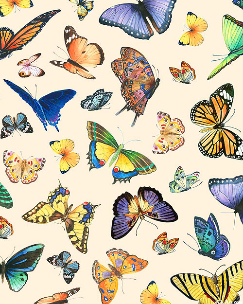 Delicate Creation - Butterflies In Flight - Toast