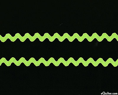 Rick Rack by the Yard - Polyester - 5/8" - Lime Green