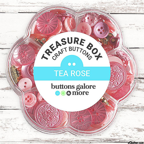 Treasure Box Buttons - Tea Rose