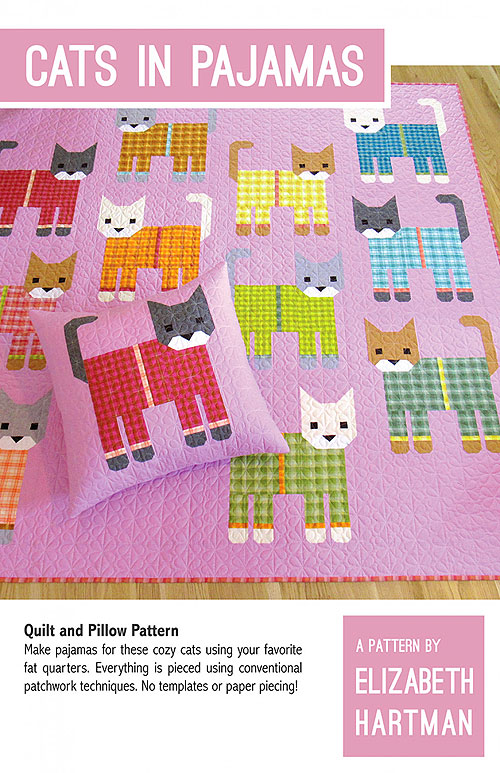 Cats In Pajamas - PATTERN by Elizabeth Hartman