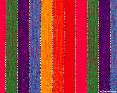 Guatemalan Yarn-Dye - Ikat Rainbow - Multi - 34"