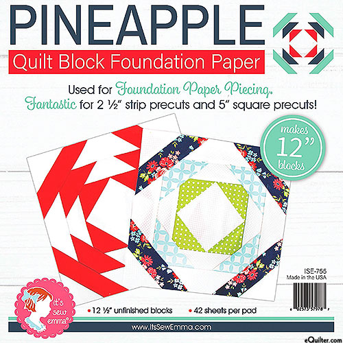 Pineapple Quilt Block Foundation Paper - 12" Blocks