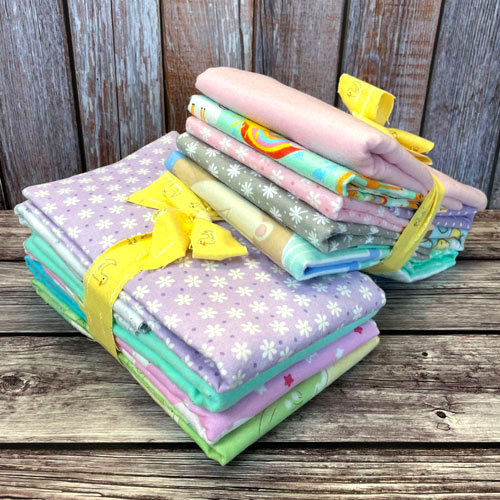 eQuilter’s Warehouse Scrap Pack – Baby/Pastel FLANNEL
