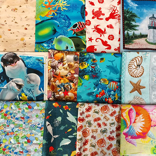 eQuilter’s Warehouse Scrap Pack – OCEAN BEACH & MARINE LIFE