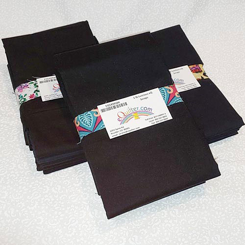 eQuilter’s Scrap Packet – Solid BLACK - 1 Lb Packet