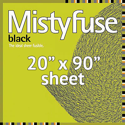 Mistyfuse - Double-Sided Fusible Web - Black - SHEET