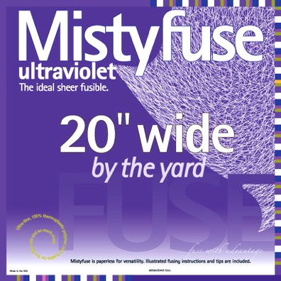 Mistyfuse - Double-Sided Fusible Web - Ultraviolet- 20" WIDE BTY