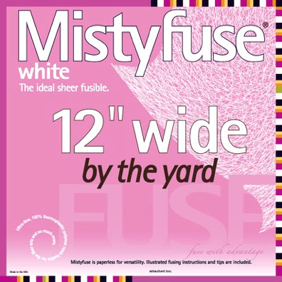 Mistyfuse - Double-Sided Fusible Web - White - 12" WIDE BTY