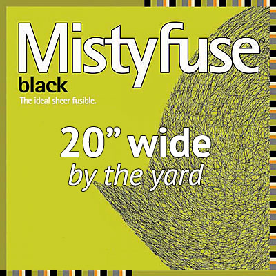 Mistyfuse - Double-Sided Fusible Web - Black - 20" WIDE BTY
