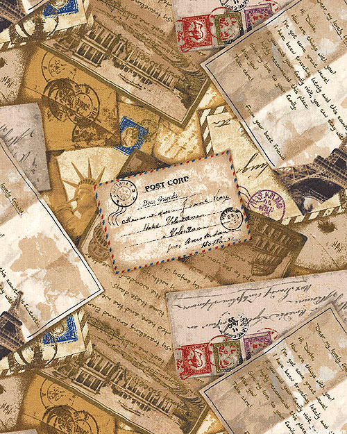 Dear Friends - Postcard Journey - Aged Parchment Brown