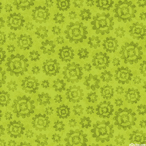 Launch Party - Mechanical Gears - Lime Green