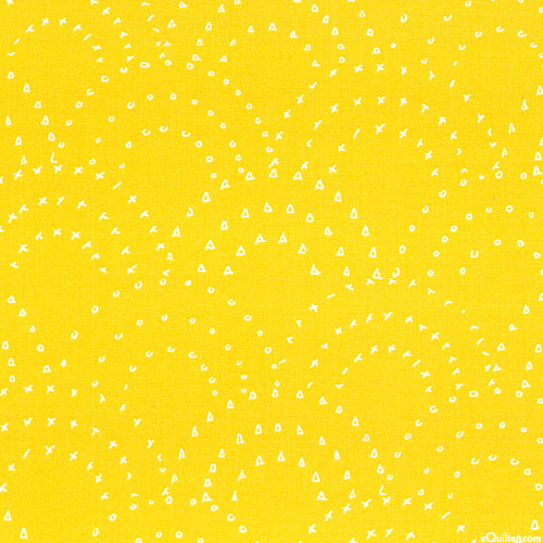 On Your Mark - Scallops - Daffodil Yellow