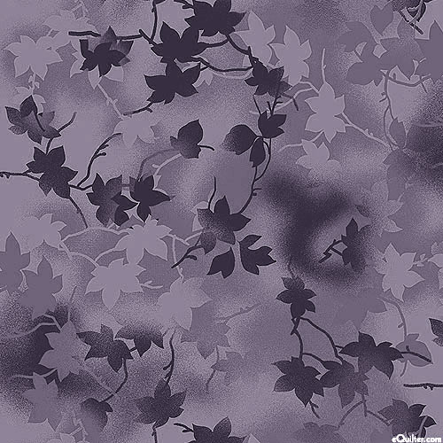 Flights of Fancy - Maple Leaves - Mauve - 116" QUILT BACKING