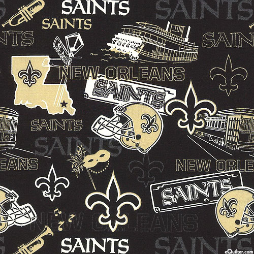 NFL - New Orleans Saints Logo - Black