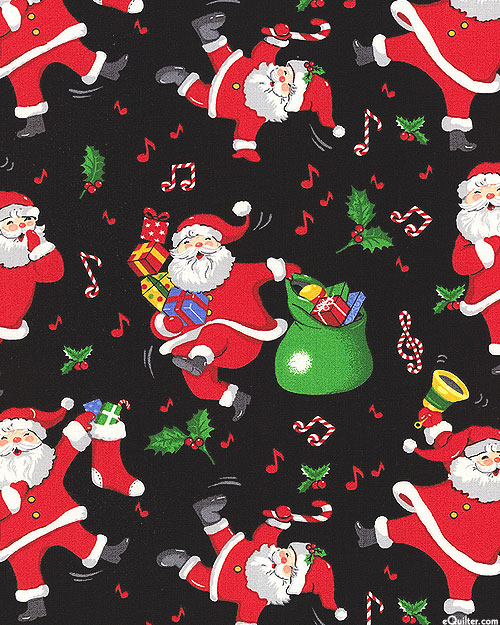 Singing Santas - Black