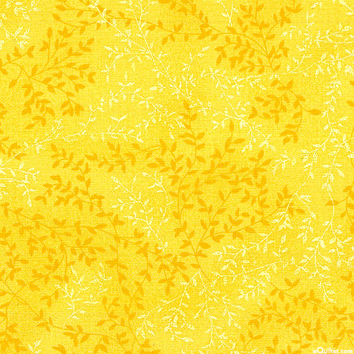Leafy Garden Vines - Marigold Yellow