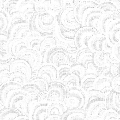 Packed Swirls - White on White
