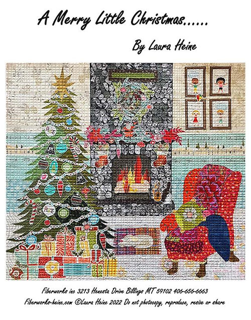 Merry Little Christmas - Fusible Collage Pattern by Laura Heine