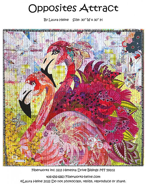 Opposites Attract - Fusible Collage Pattern by Laura Heine