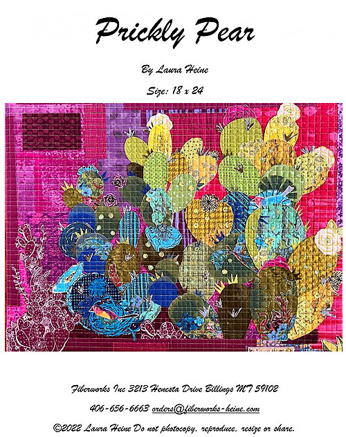Prickly Pear - Fusible Collage Pattern by Laura Heine