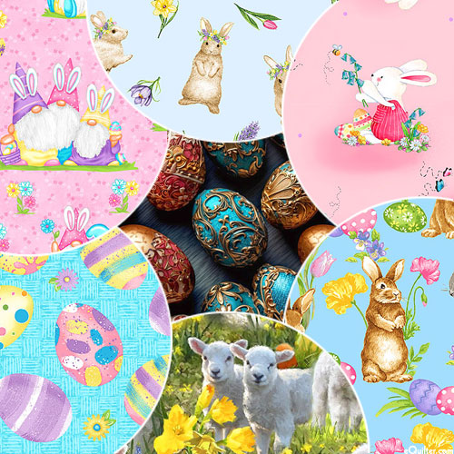 Egg-citing Easter - Fat Quarters - Small