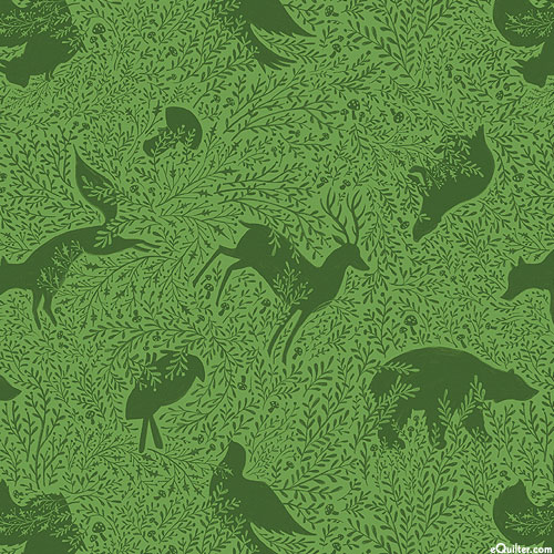 Enchanted Forest - Wild Animals - Palm Green