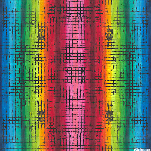 Butterfly Fields - Abstract Rainbow Grid - Multi - DIGITAL