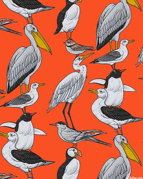 Birds of a Feather - Sea Bird Stack - Persimmon