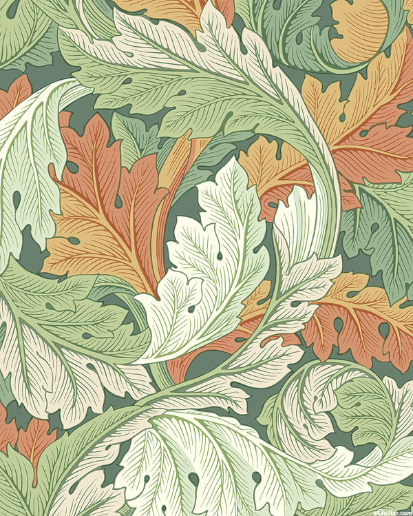 Leicester - Large Acanthus - Emerald Green