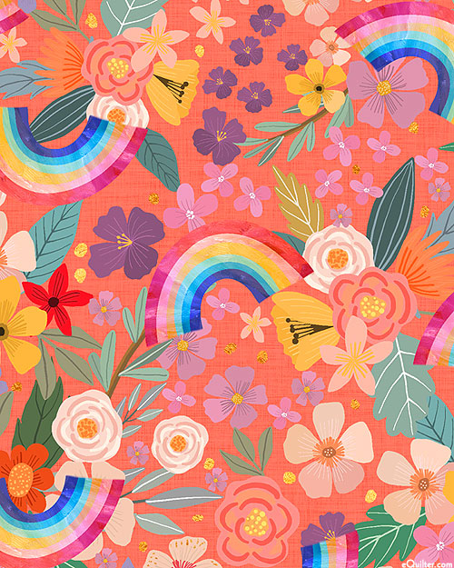 Magic Friends - Rainbow Flower Toss - Salmon Pink