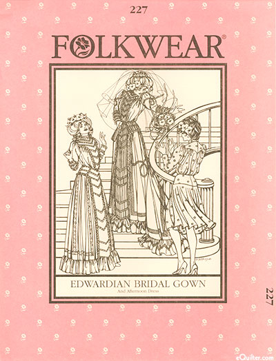Edwardian Bridal Gown Pattern - by Folkwear