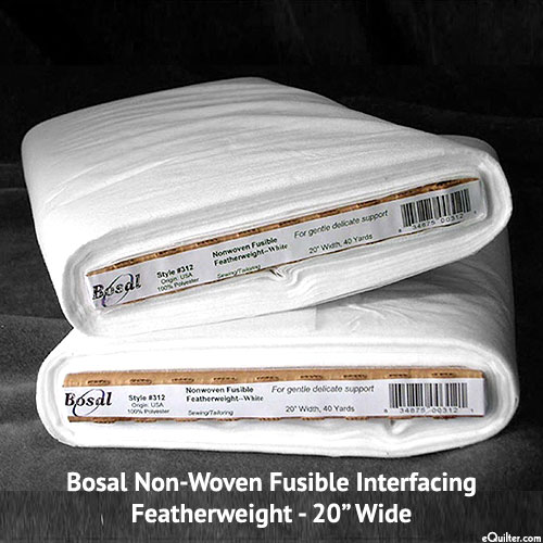 Bosal Featherweight - Single-Sided Fusible - 20" WIDE