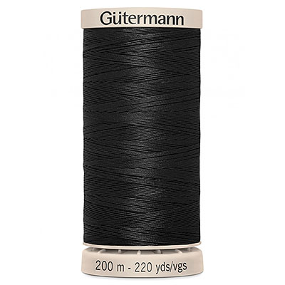 Gütermann Hand Quilting Thread - 220 yds - Black