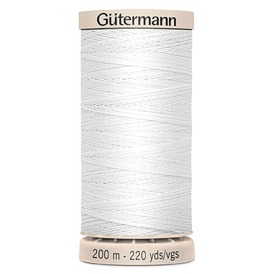 Gütermann Hand Quilting Thread - 220 yds - White