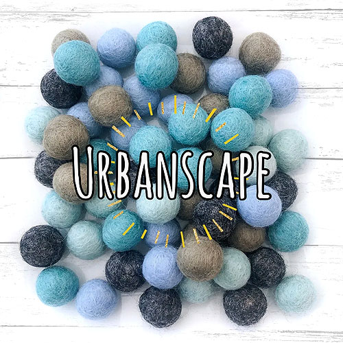 Hand-Felted Wool Balls - 2 CM - Urbanscape