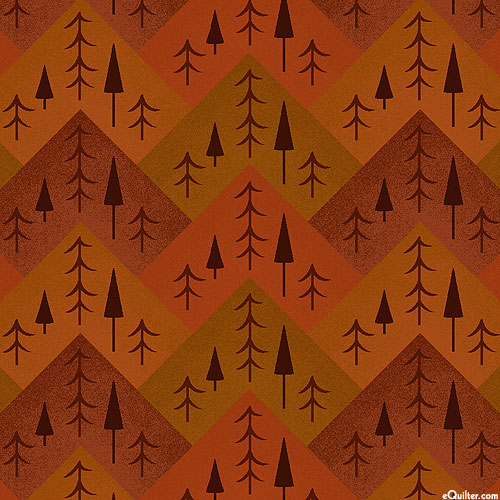 The Mountains Are Calling - Pine - Maple Brown - FLANNEL