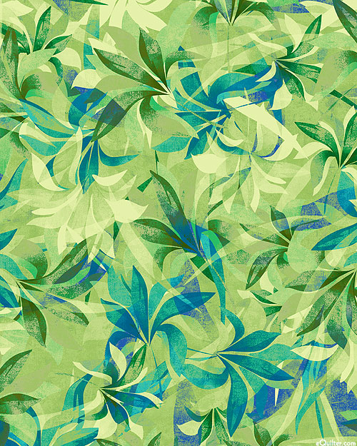 Shadow Leaves - Cozy Forest - Pistachio - 108" QUILT BACKING