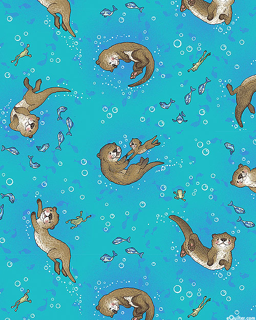 River Romp - Otter Ballet - Turquoise