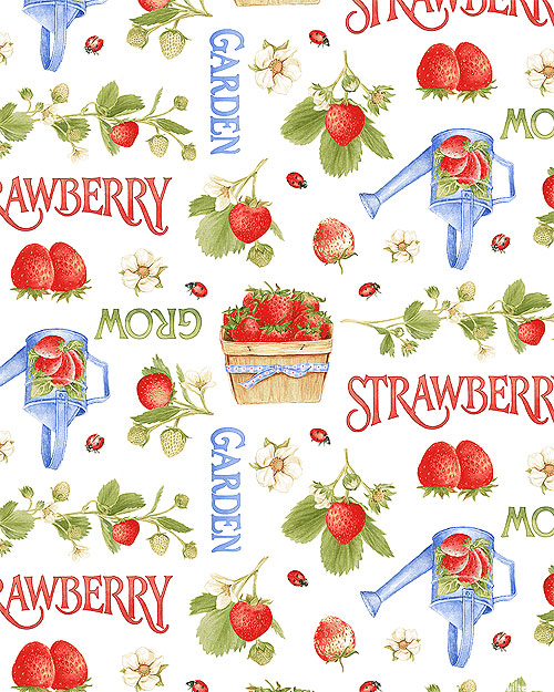 Strawberry Garden - Berry Baskets - Milk White