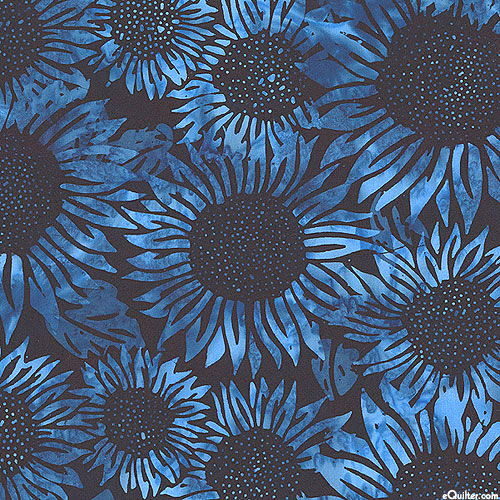 Sunflowers Batik - Pepper Gray