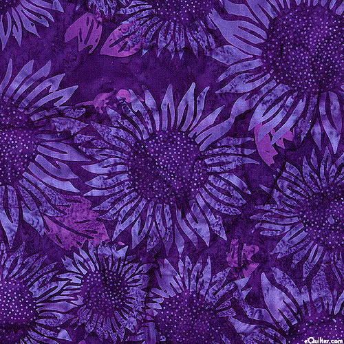 Sunflowers Batik - Violet