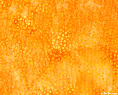 Atmospheric Dot Batik - Tangerine Orange