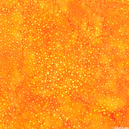 Atmospheric Dot Batik - Papaya Orange