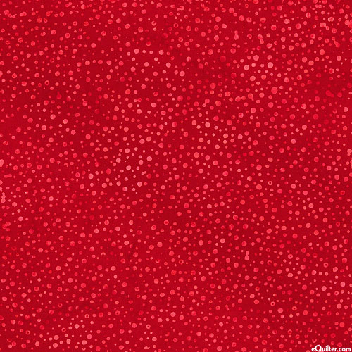 Atmospheric Dot Batik - Rich Red