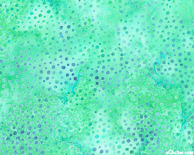 Atmospheric Dot Batik - Sea Glass Green