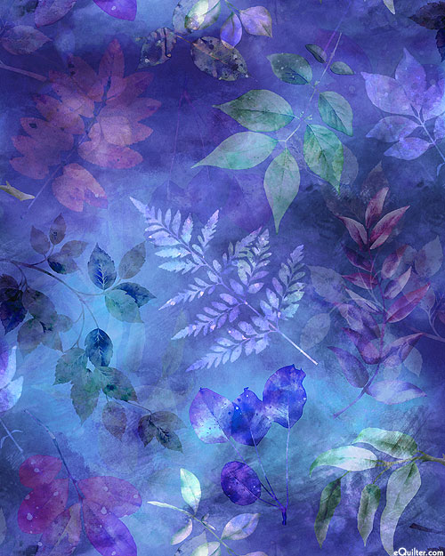 Dandelion Wishes - Garden Leaves - Amethyst - DIGITAL